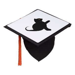 Cat Saying Hello Graduation Cap Topper