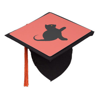 Cat Saying Hello Graduation Cap Topper