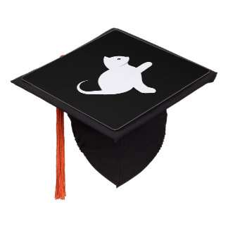Cat Saying Hello Graduation Cap Topper