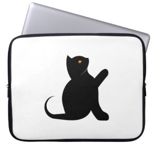 Cat Saying Hello Laptop Sleeve