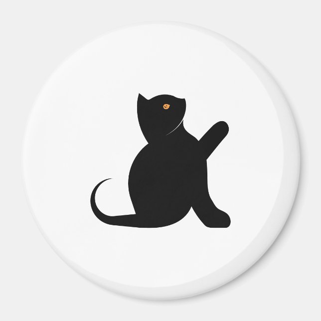 Cat Saying Hello Magnet (Front)