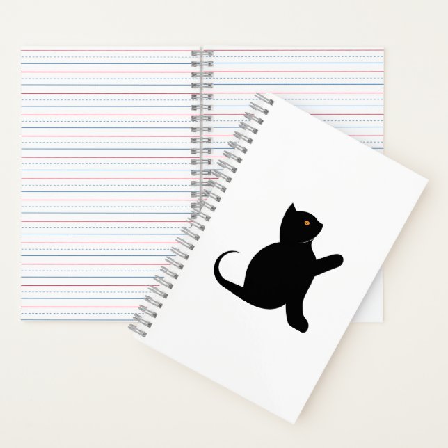 Cat Saying Hello Notebook (Inside)