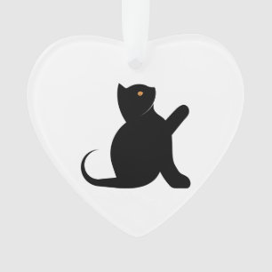 Cat Saying Hello Ornament