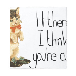 Cat Saying Notepad