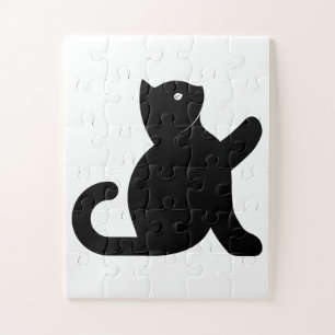 Cat Says Hello Jigsaw Puzzle