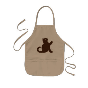 Cat Says Hello Kids Apron