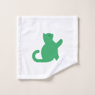 Cat Says Hello Wash Cloth