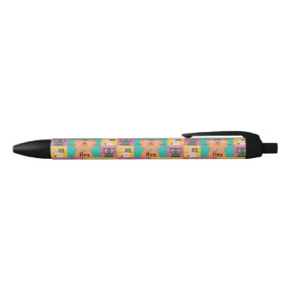 Cat Says Hey Funny Memes Black Ink Pen