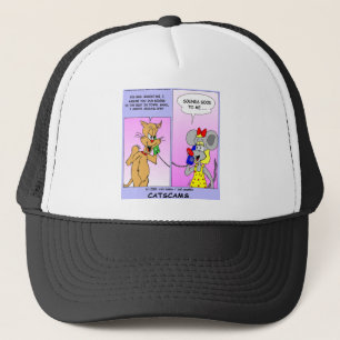 Cat Scams Funny Gifts Tees & Collectibles Trucker Hat