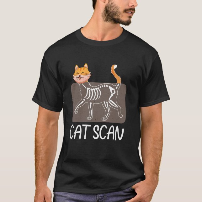 Cat Scan Cat X-Ray Cat Radiology Cat Lovers T-Shirt (Front)