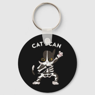 Cat Scan Ct Scan Funny Cat X-ray Pun Meme Rad Tech Keychain