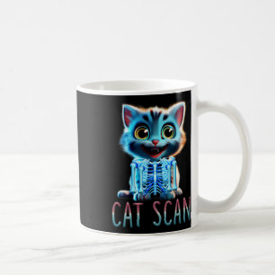 Cat Scan Ct Scan Halloween Cat X-ray Pun Meme Rad  Coffee Mug