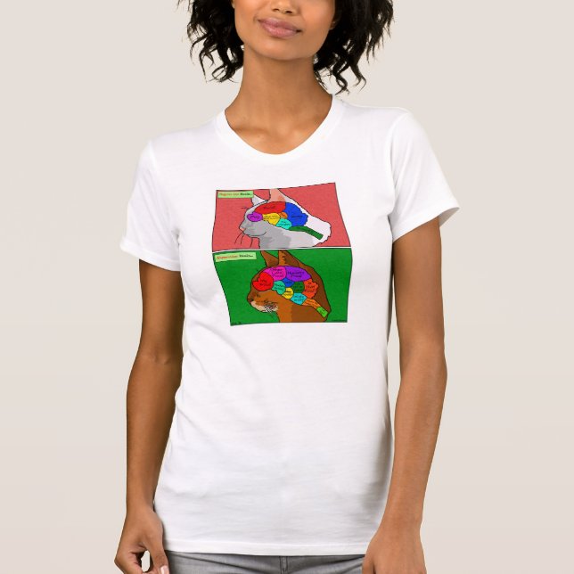 "Cat Scan" - the Abyssinian Brain T-Shirt (Front)