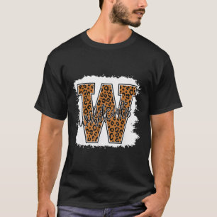 Cat School Spirit Leopard Back To School Girls T-Shirt