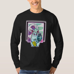 Cat Sci Fi Vapour Wave For All Ages T-Shirt