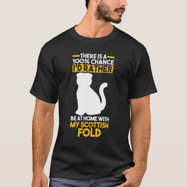 Cat Scottish Fold T-Shirt (Front)