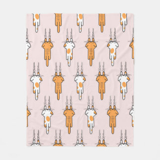 Cat scratch seamless pattern fleece blanket