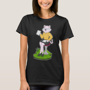Cat Secretary Note T-Shirt