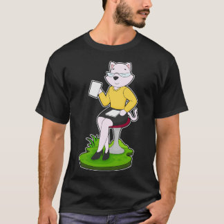 Cat Secretary Note T-Shirt