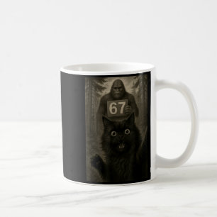 Cat Selfie 67 Meme Six Seven Funny Bigfoot Coffee Mug