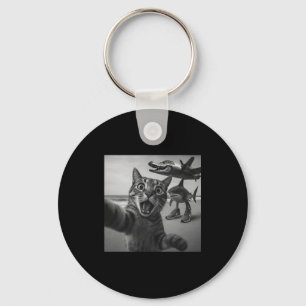 Cat Selfie Shark Crocodile Italian Brainrot Meme M Keychain