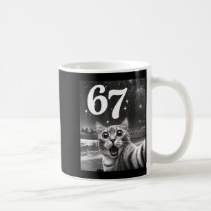 Cat Selfie With 67 Meme Funny Cats Graphic For Men Coffee Mug