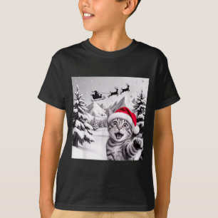 Cat Selfie With Santa T-Shirt