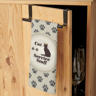 Cat Service Staff 😸 Kitchen Towel
