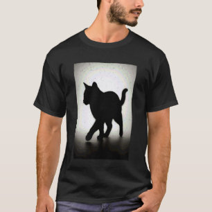 Cat Shadow Cute Kitten Feline Pet Owner Men Women T-Shirt