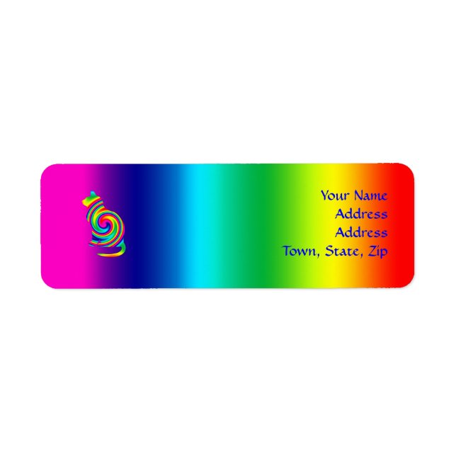 Cat Shaped Rainbow Twirl (Front)