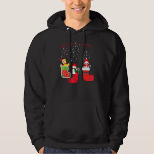 Cat Shih Tzu Christmas Socks Xmas Pajama Pet Puppy Hoodie