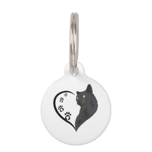Cat Shirt Cat Shirts For Women Girls Kids Cute Hea Pet Tag