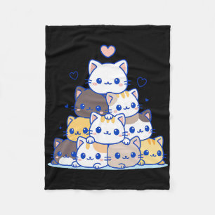 Cat Shirts Women Cute Cats Anime Kawaii Japanese G Fleece Blanket