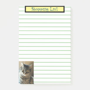 Cat Shopping List Post-it Notes