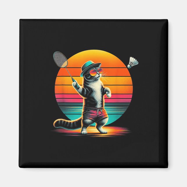 Cat Shuttle Badminton For Men Women  Magnet (Front)