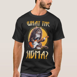 Cat Sigma Shirt Funny Sigma Brainrot Meme Rizz Sig