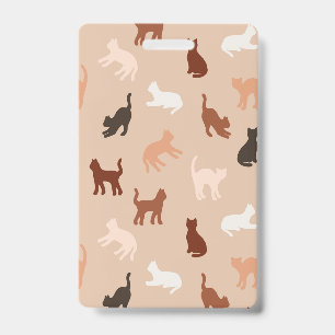 Cat silhouette badge