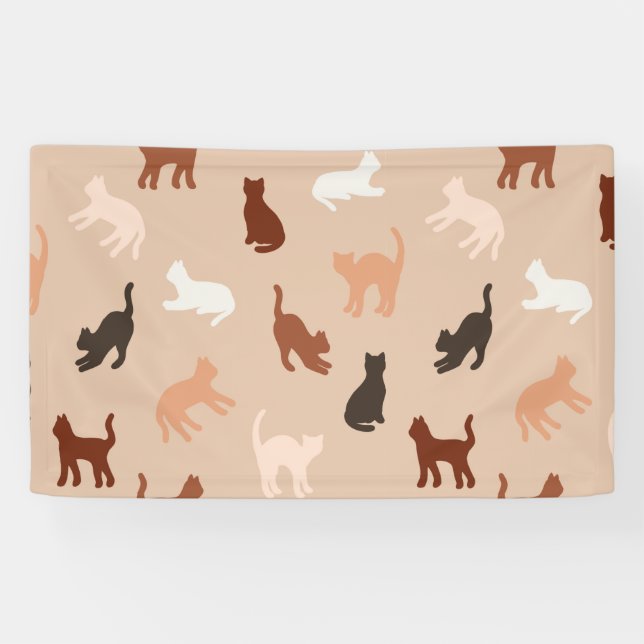 Cat silhouette banner (Horizontal)