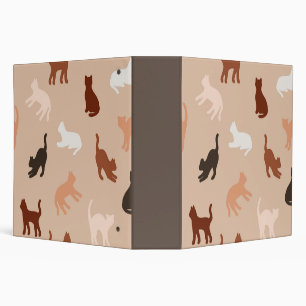 Cat silhouette binder