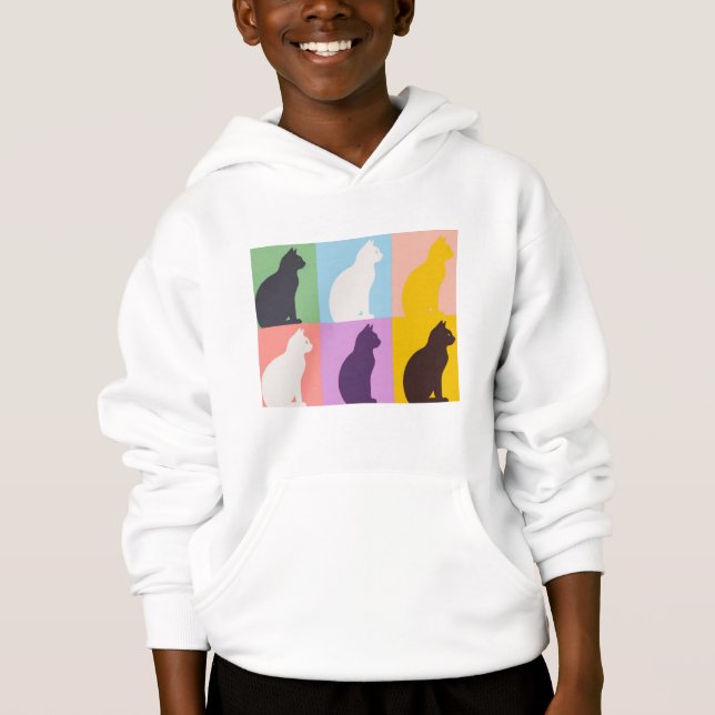 Cat silhouette colorful (Front)