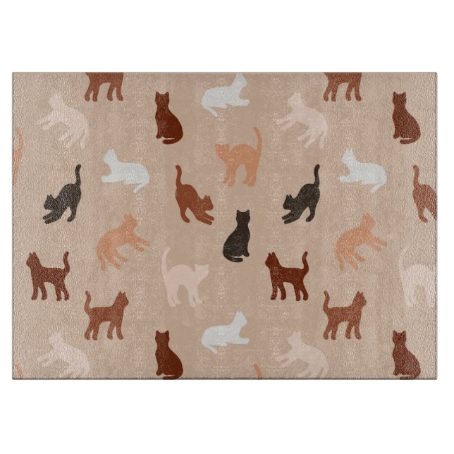 Cat silhouette cutting board (Front)