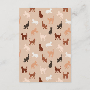 Cat silhouette enclosure card