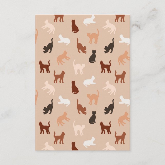 Cat silhouette enclosure card (Front)