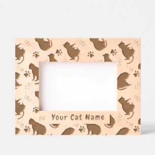 Cat Silhouette Etched Frames