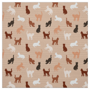 Cat silhouette fabric