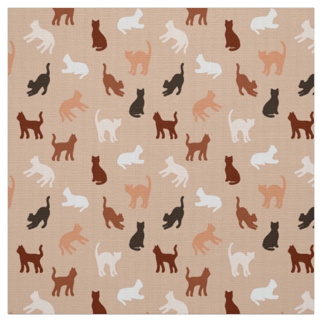 Cat silhouette fabric (Swatch)