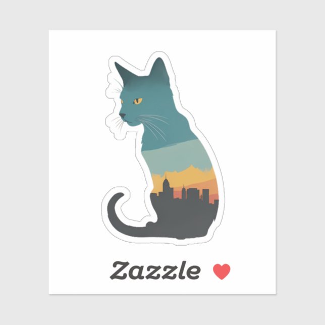 cat silhouette faded (Sheet)