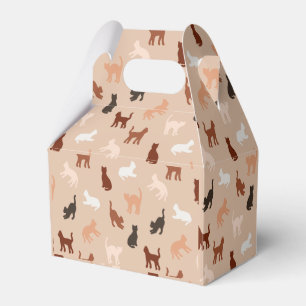 Cat silhouette favor box