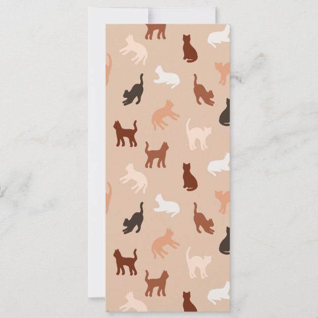 Cat silhouette invitation (Front)