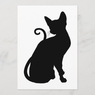 Cat Silhouette Invitation